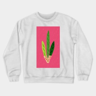 Lulav Dark Pink Print Crewneck Sweatshirt